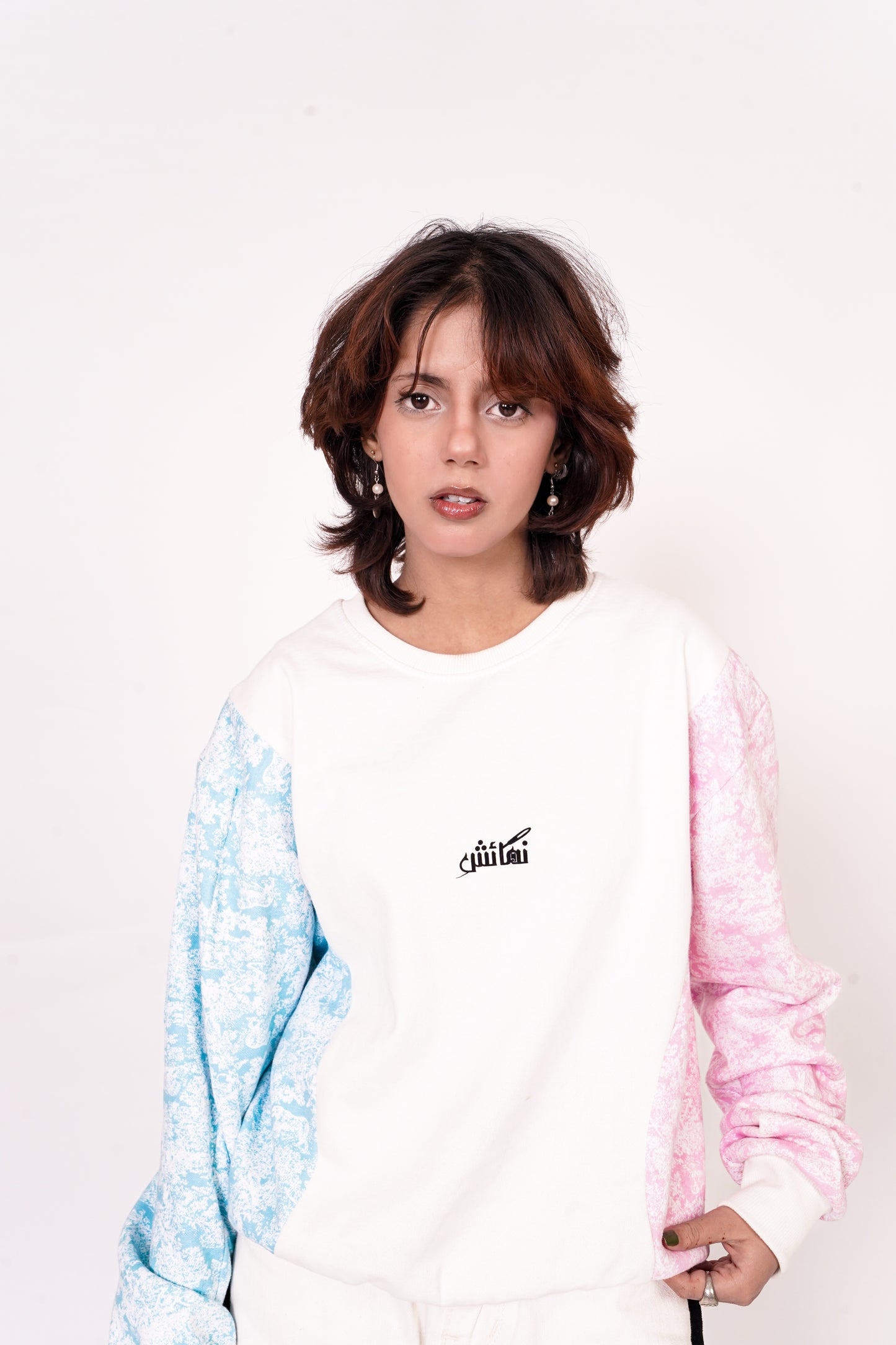 SIDED PANEL SWEATSHIRT