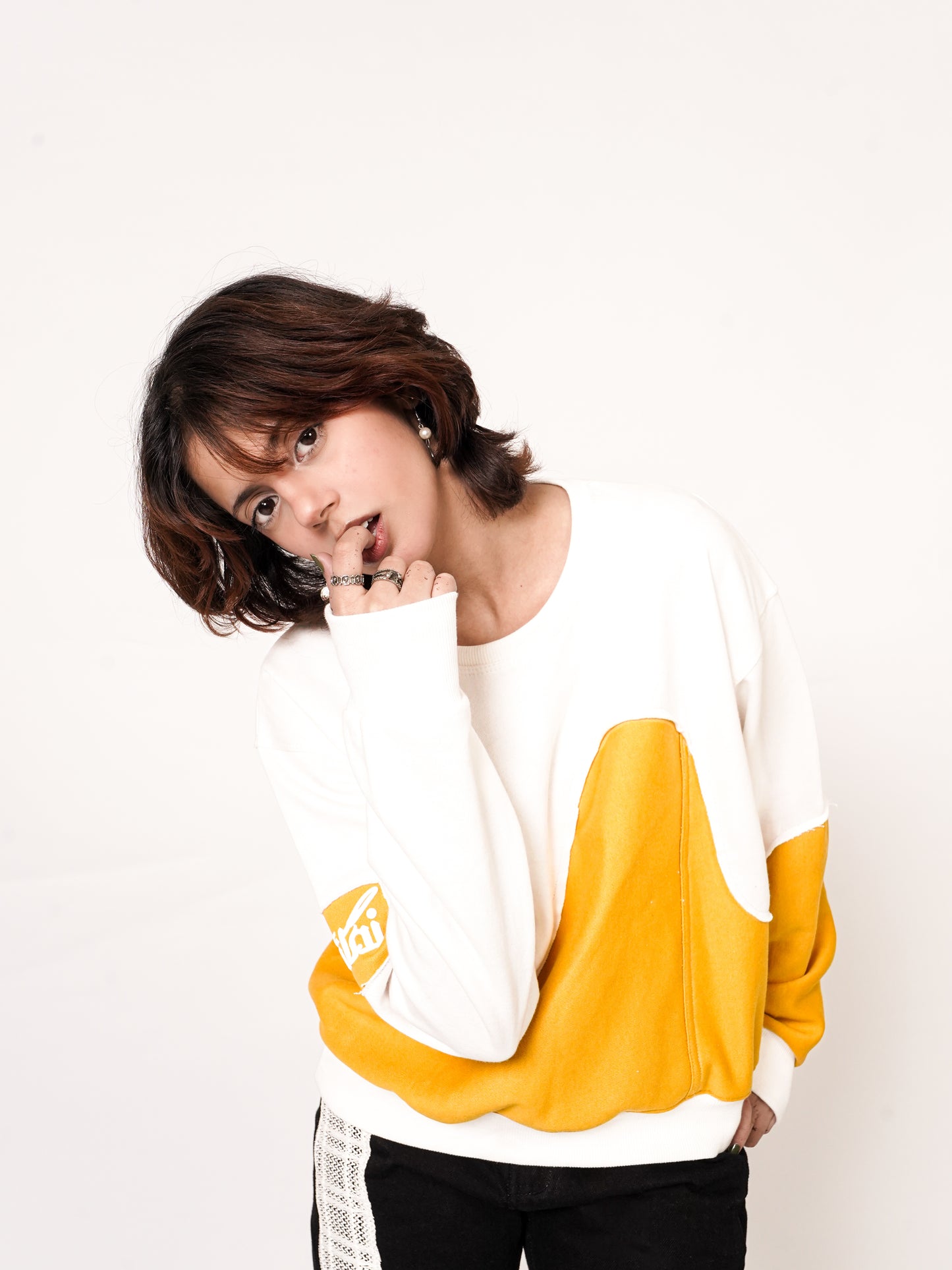 YELLOW FUSION SWEATSHIRT