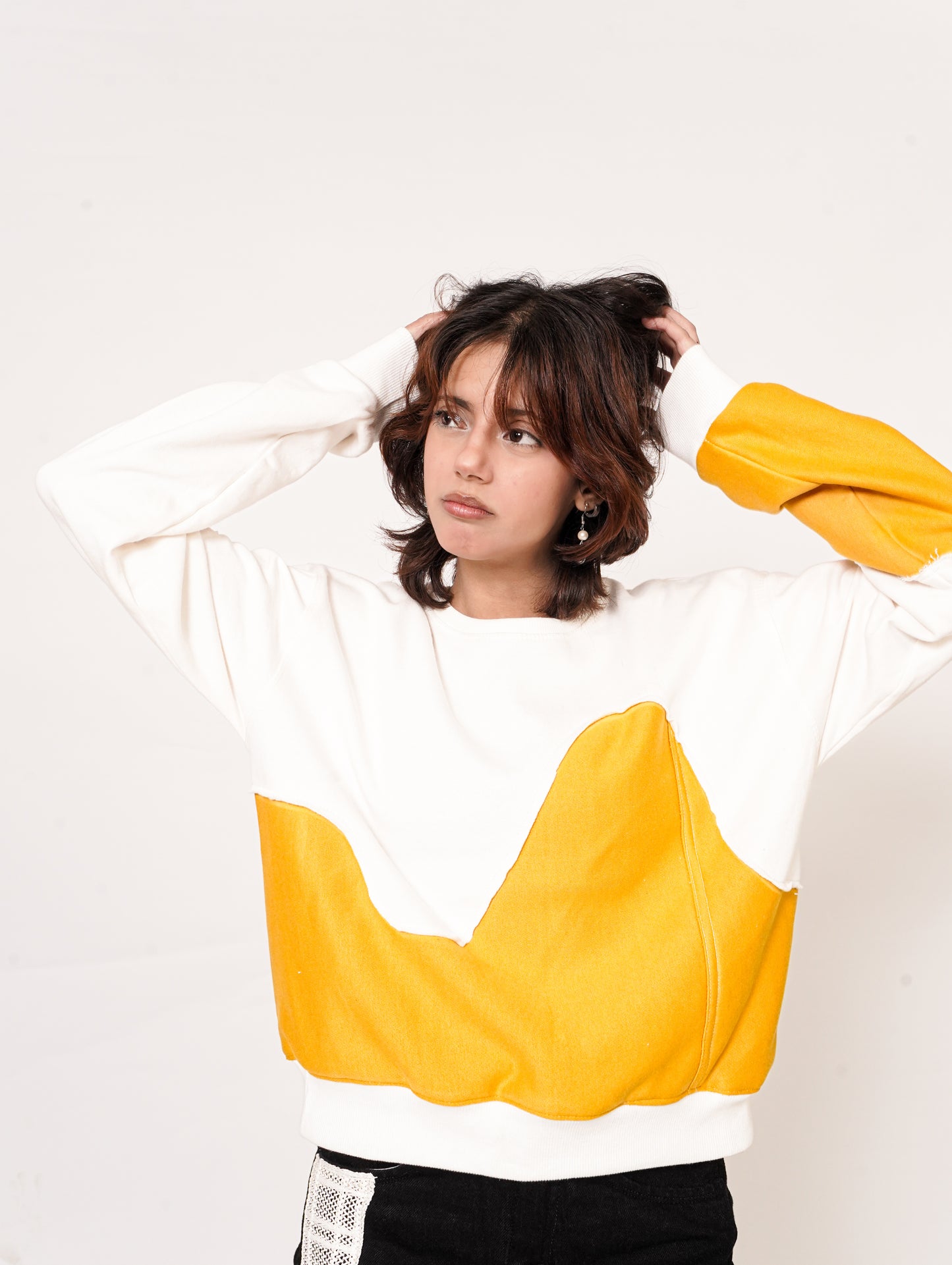 YELLOW FUSION SWEATSHIRT