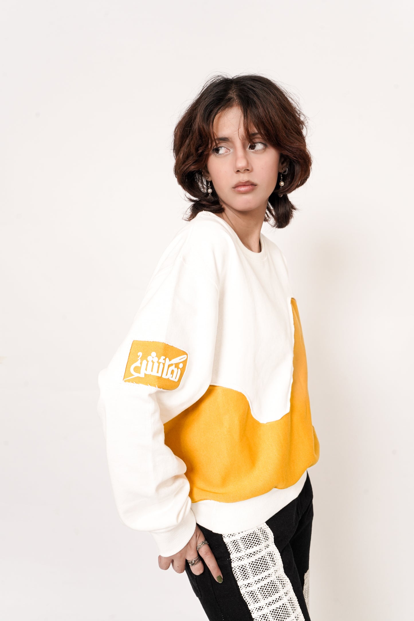 YELLOW FUSION SWEATSHIRT